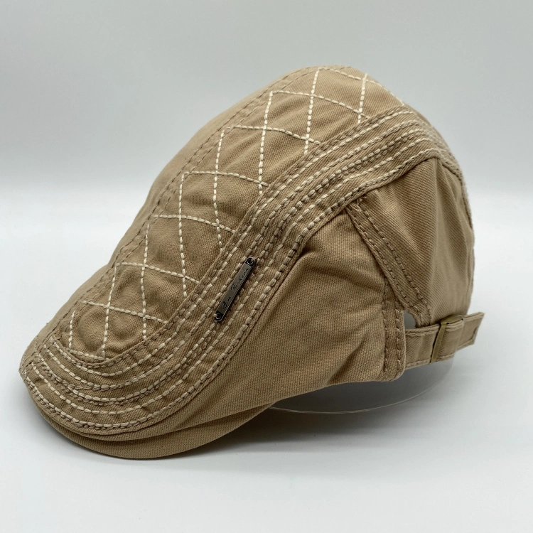 Mode Unisex bonne qualité Prix bas brodé réglable Vintage personnalisé Casquettes d'actualités en coton IVY Hats