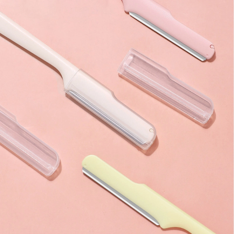 3 PIÈCES Eco friendly maquillage Tool femmes en acier inoxydable lame Ensemble tondeuse barbe à sourcils pour le visage