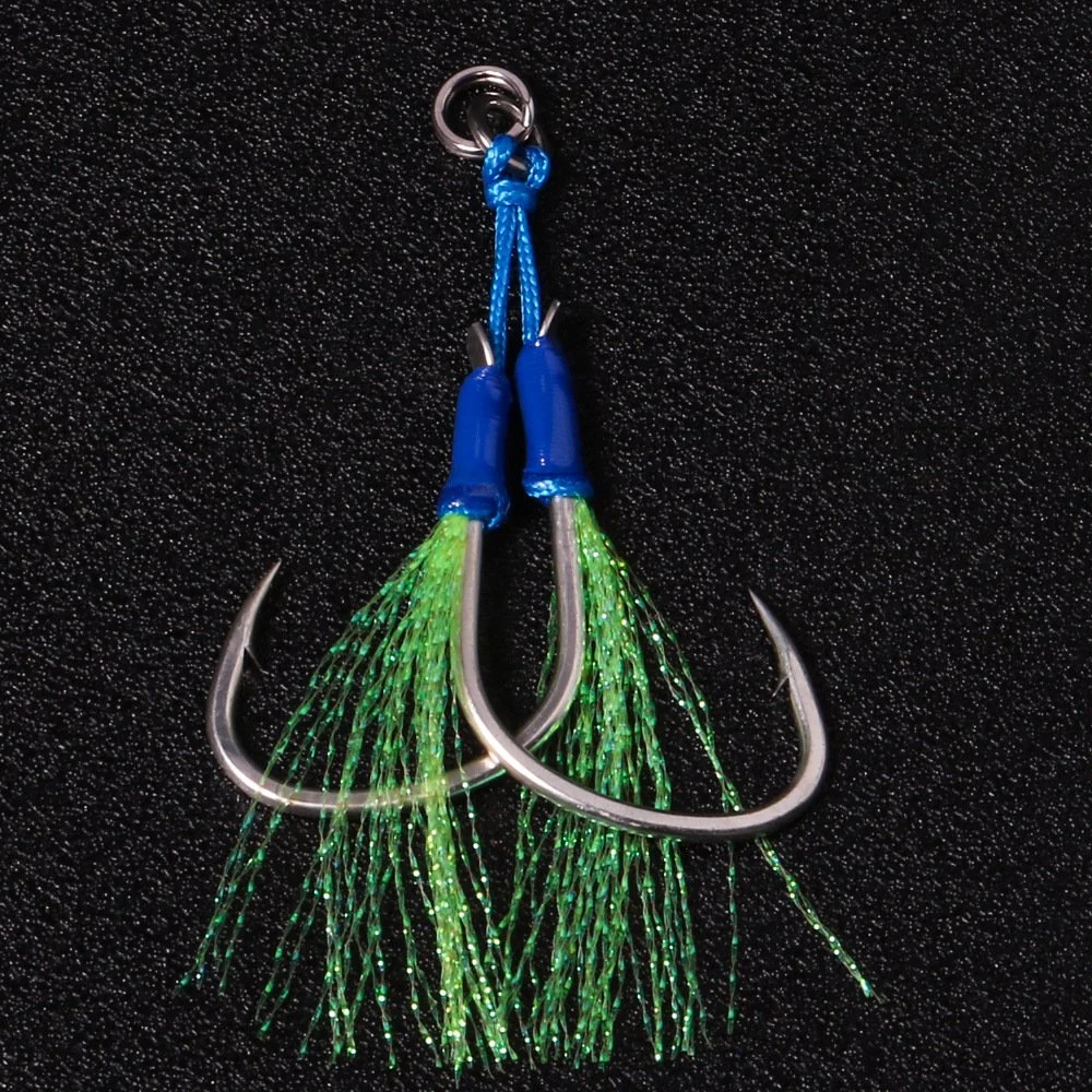 La pesca anzuelos dobles emitidos gigas Assist Hook