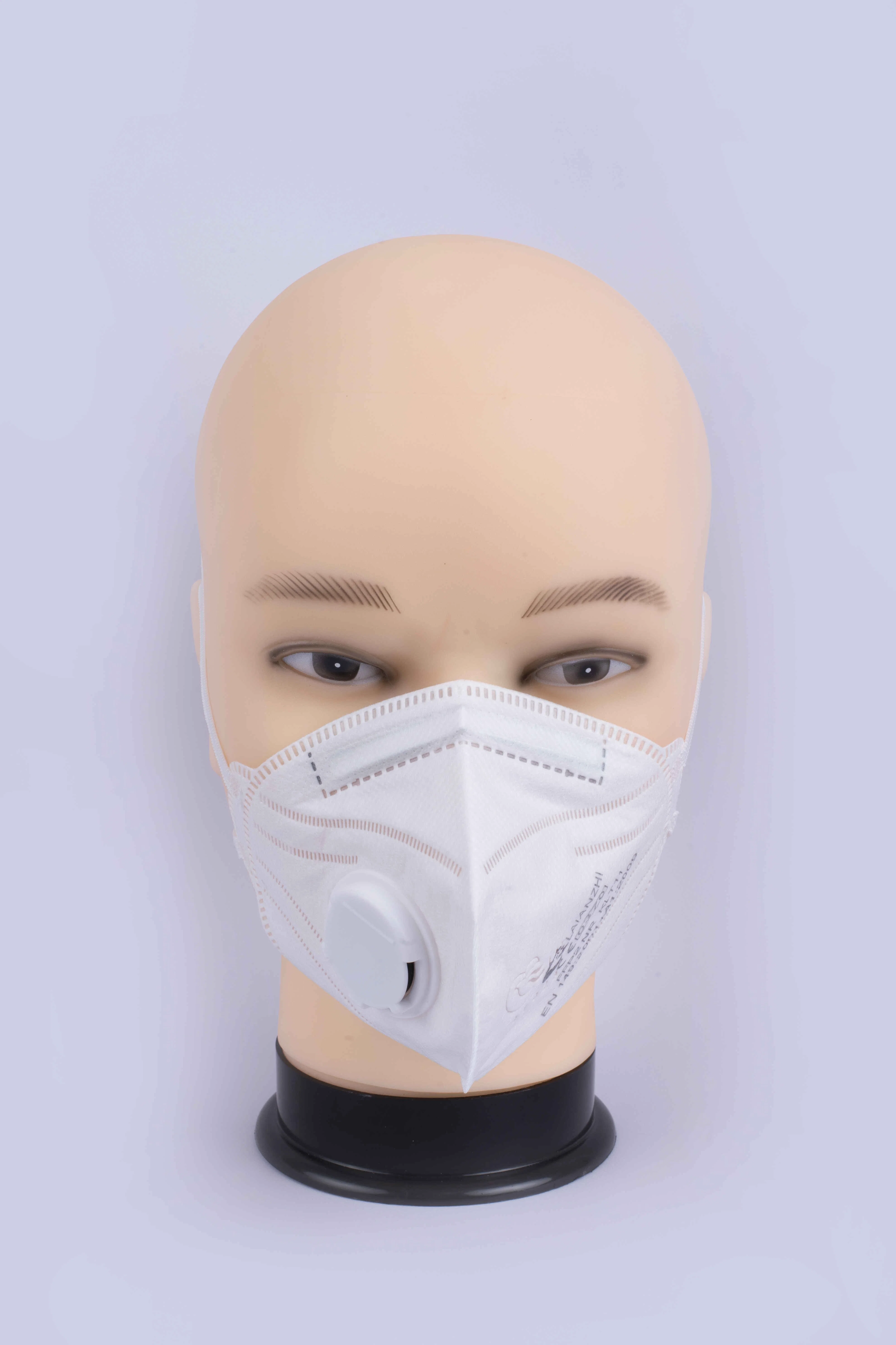 No tejido FFP2 Máscaras de polvo de la minería de la máscara del respirador con válvula de flujo frio