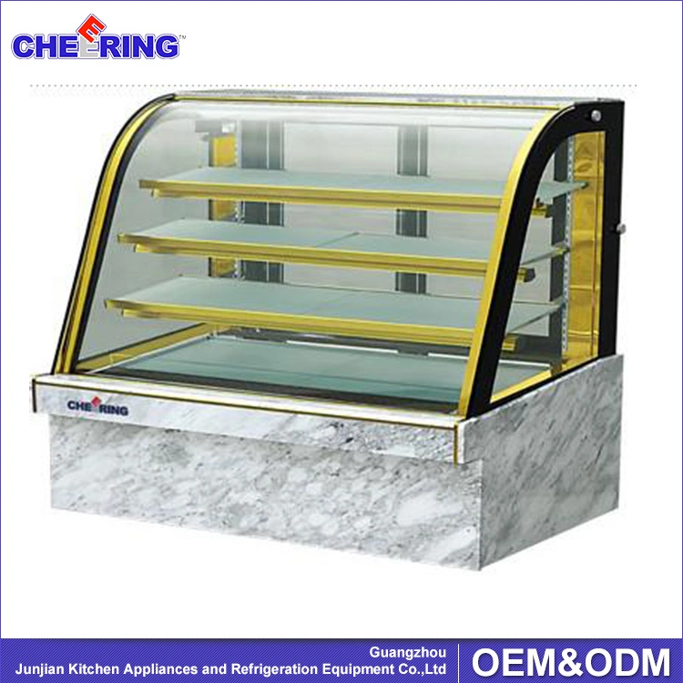 1.2/1.5/1.8m Cake Display Showcase Glass Display Showcase Bread Cake Chiller Cake Chiller Display Cabinet