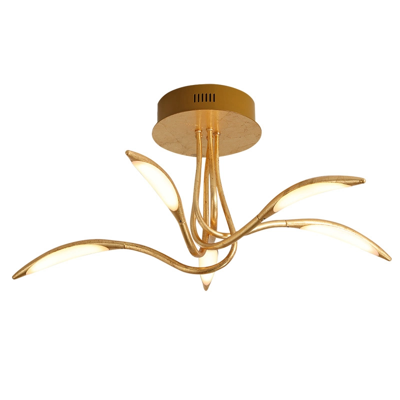 LED Modern Design Golden Luxury Aluminum Metal Ceiling Light