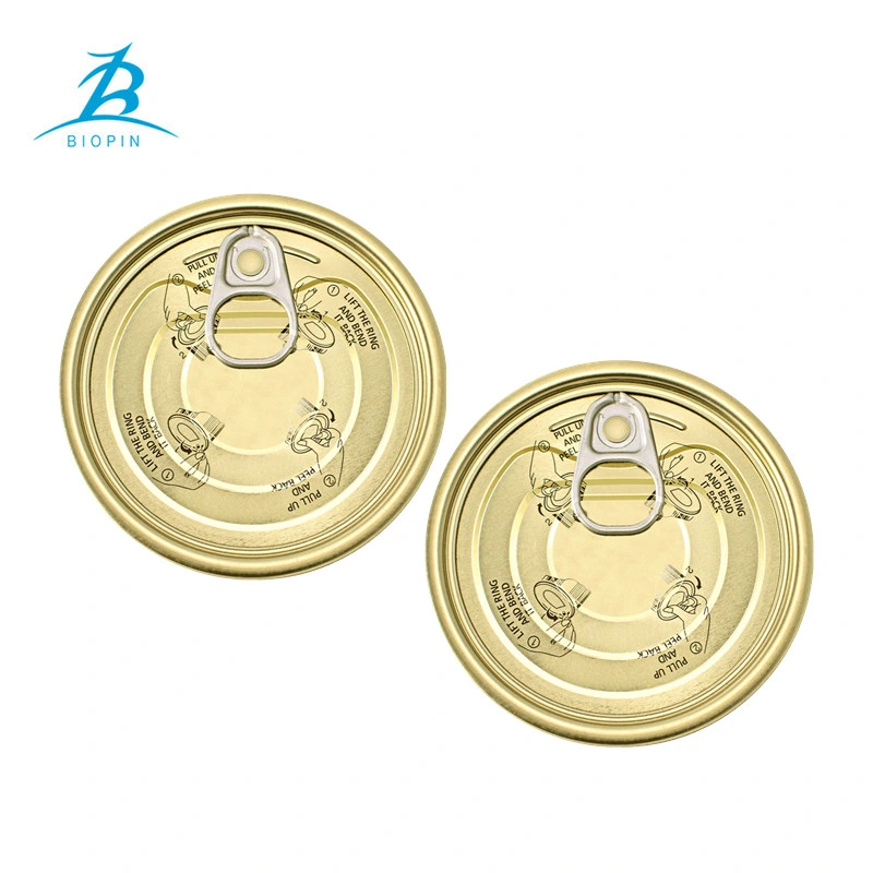 Tinplate Easy Open Ends 403 Antirust Function Gold Tin Can Lid Tinplate Coil 102mm Easy Open End