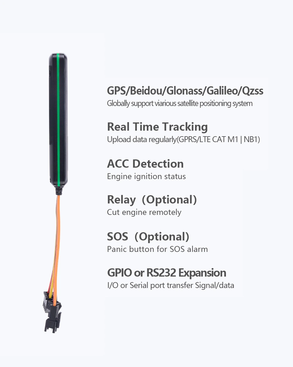 GPS Tracker para coche con la APLICACIÓN Keelin de seguimiento en tiempo real