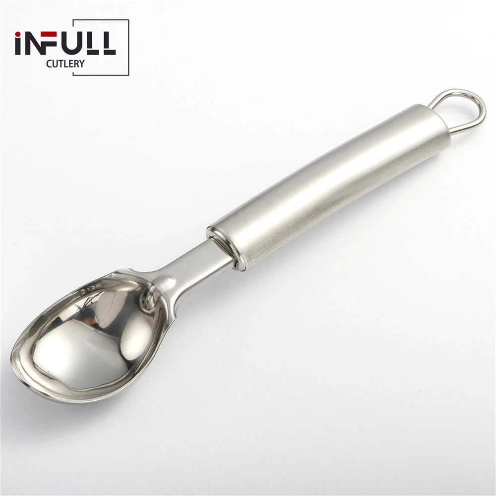 Heavy Duty Stainless Steel Ice Cream Scooper with Non-Slip Handle