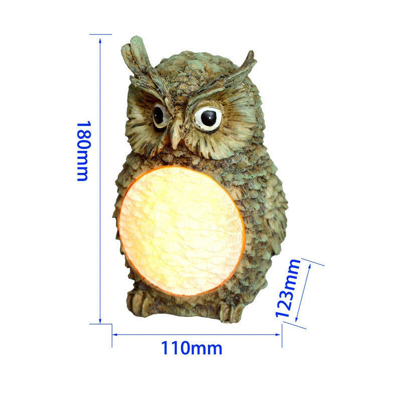 Iluminación inalámbrica Owl luces LED solares de exterior resistente al agua Bl11901