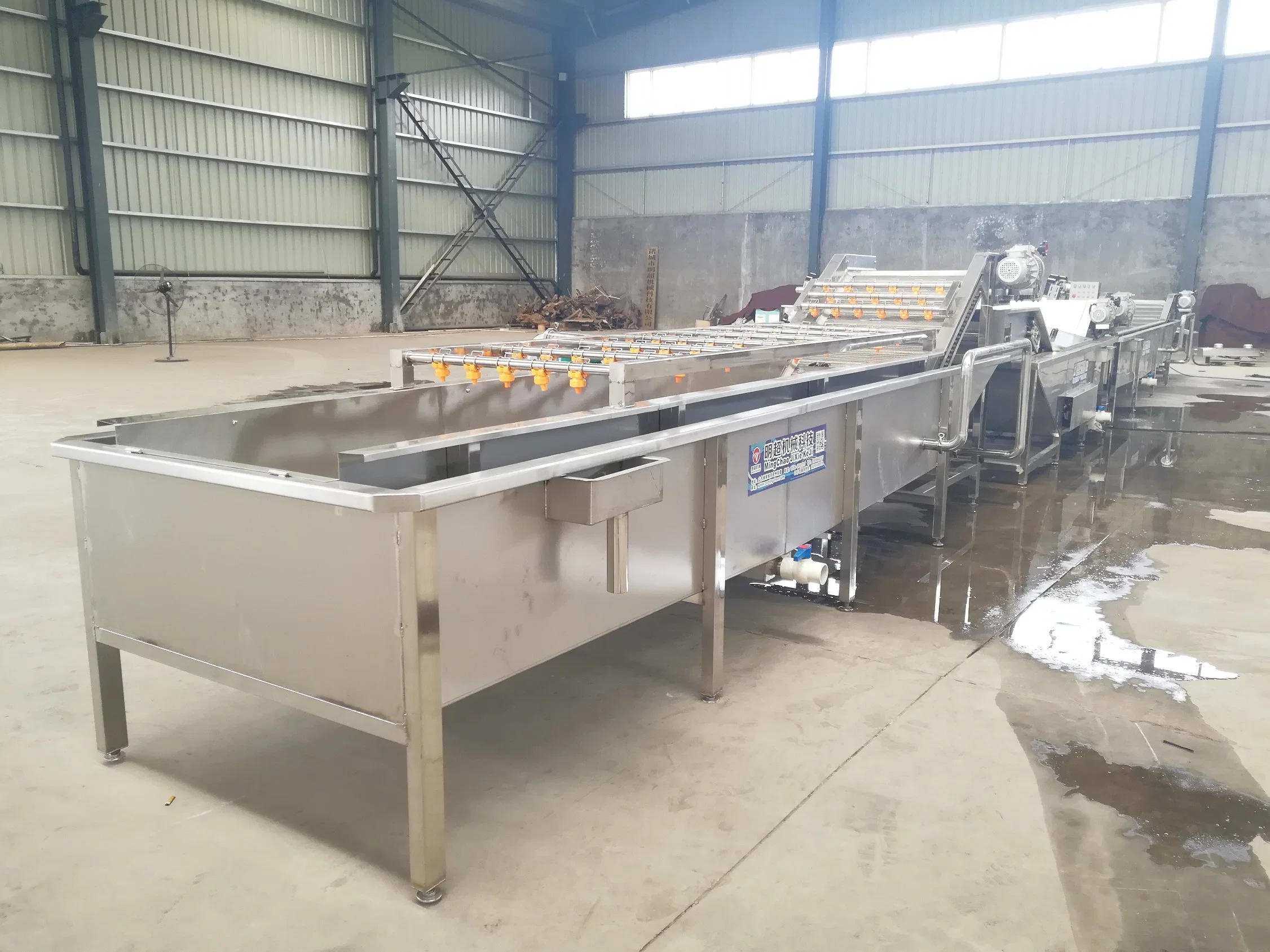 Commercial Vegetable and Fruit Air Bubble Washer Automatic Industry Water Saving Vegetable and Fruit Washer