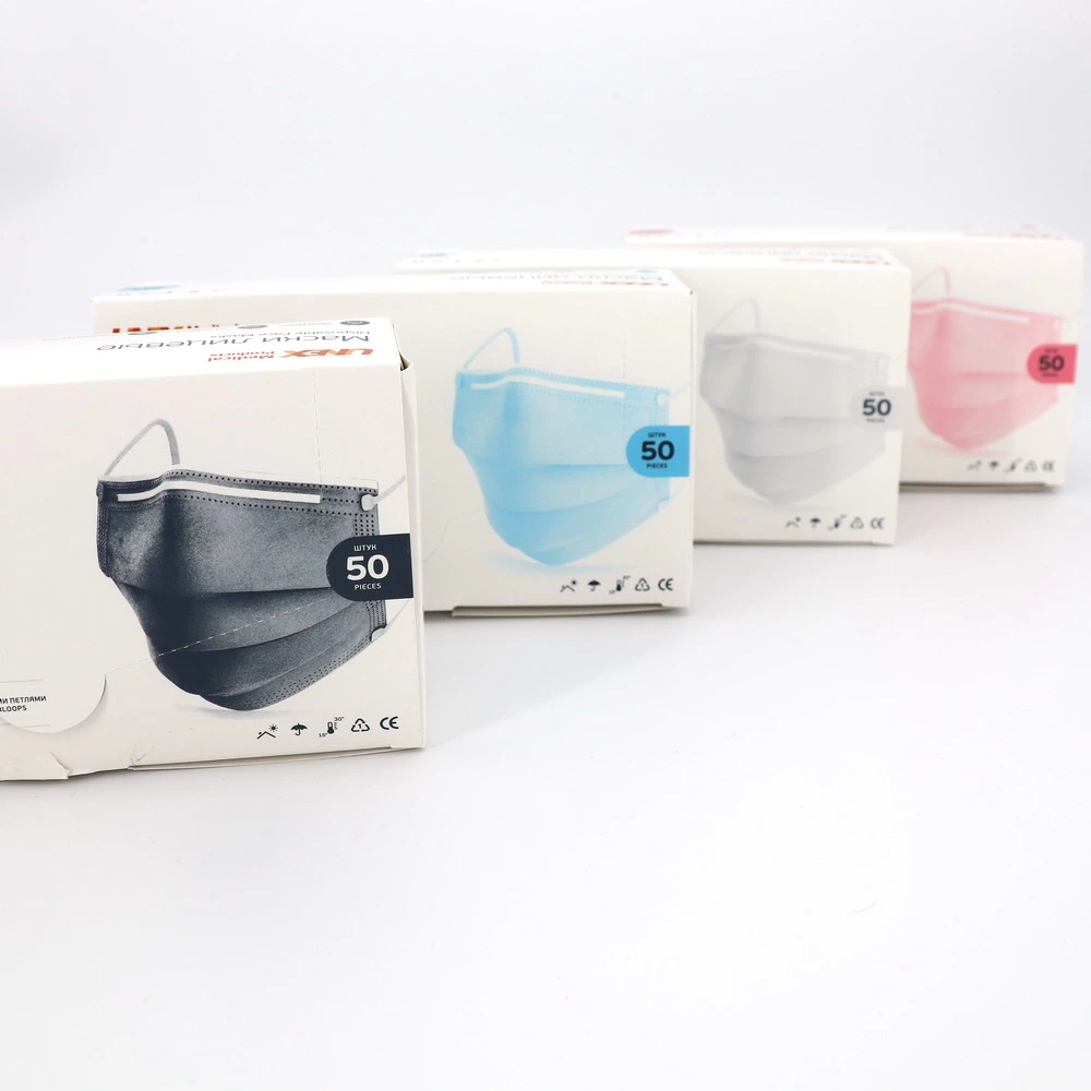 Disposable Anti Dust Respirator Printed Disposable Face Mask