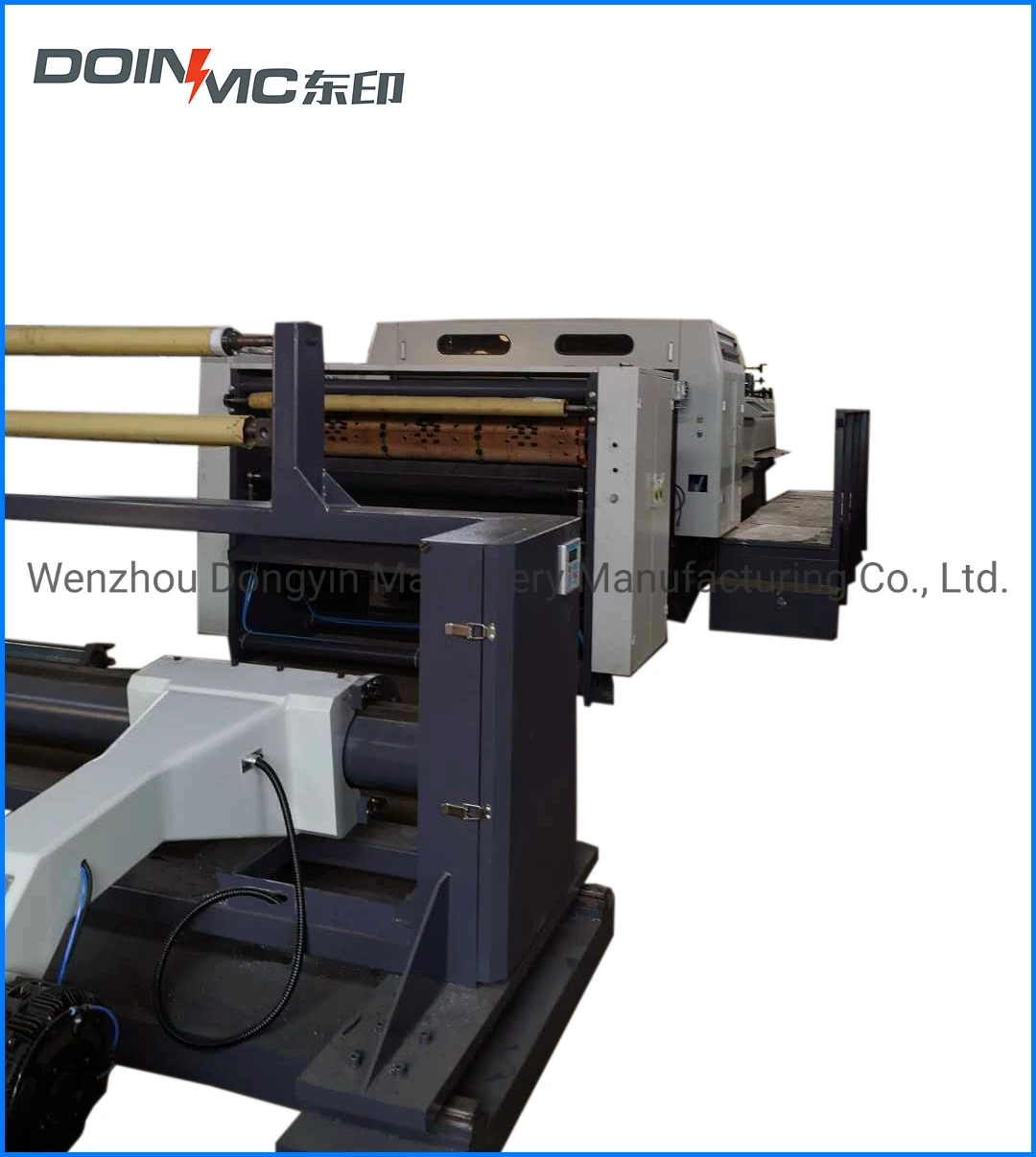 One Reel Load Rotary-Blade Sheeting Machine for Kraft Paper Sheets with Air Holes Punching