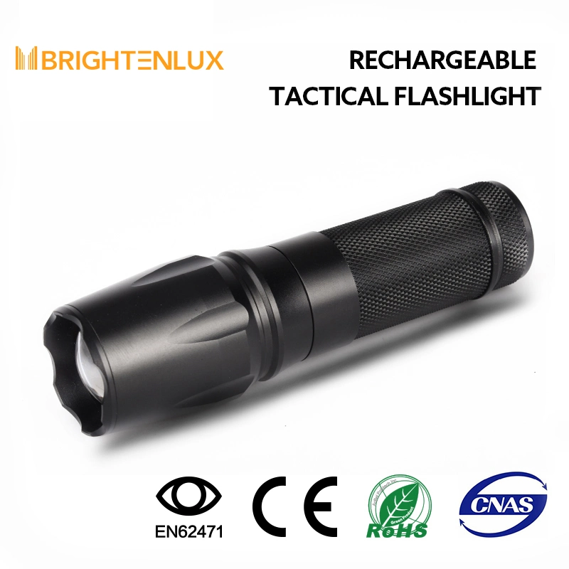 Brightenlux High 10000 Lumen Wiederaufladbare Mini Zoombar Tragbare Versteckte Art Hochleistungs-Taschenlampe