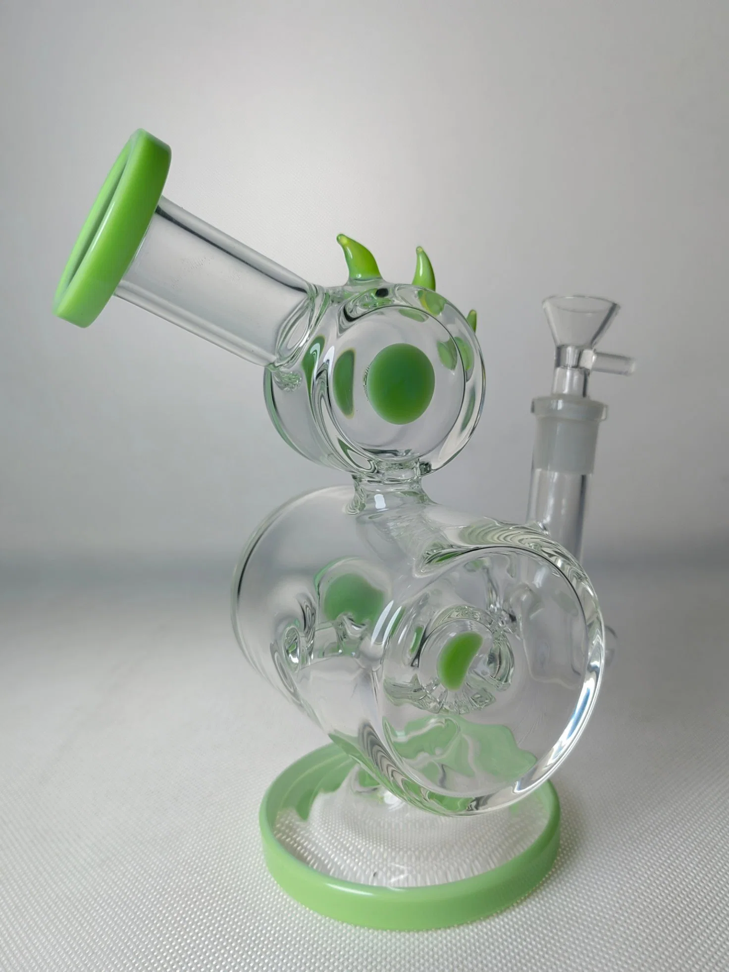 Fantastic Design Nice Green Glass Water Smoking Pipe