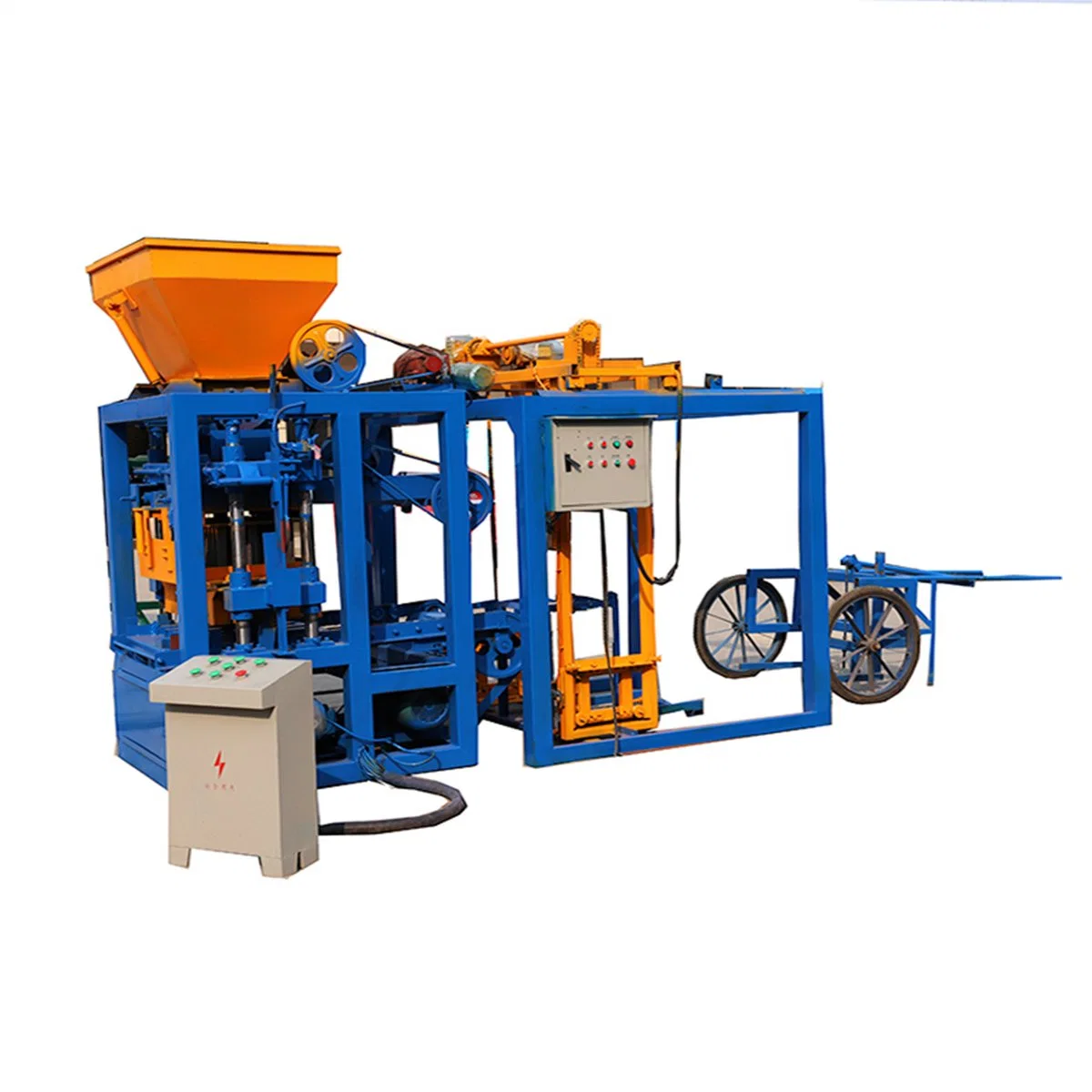 Qt4-24b Clay Concrete Automatic Low Cost Interlocking Construction Hollow Paver Fly Ash Block Production Line