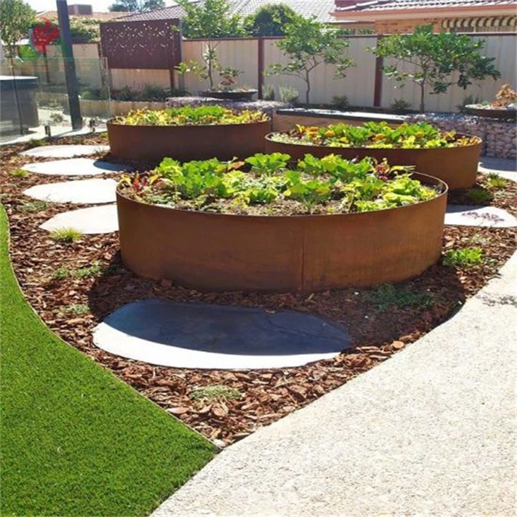 Corten Steel Raised Bed Edging Metal Garden Landscape Lawn Border