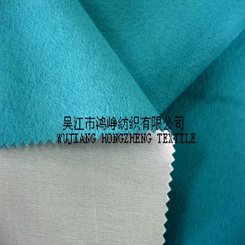 Warp daim avec tissu poly collé de tricot