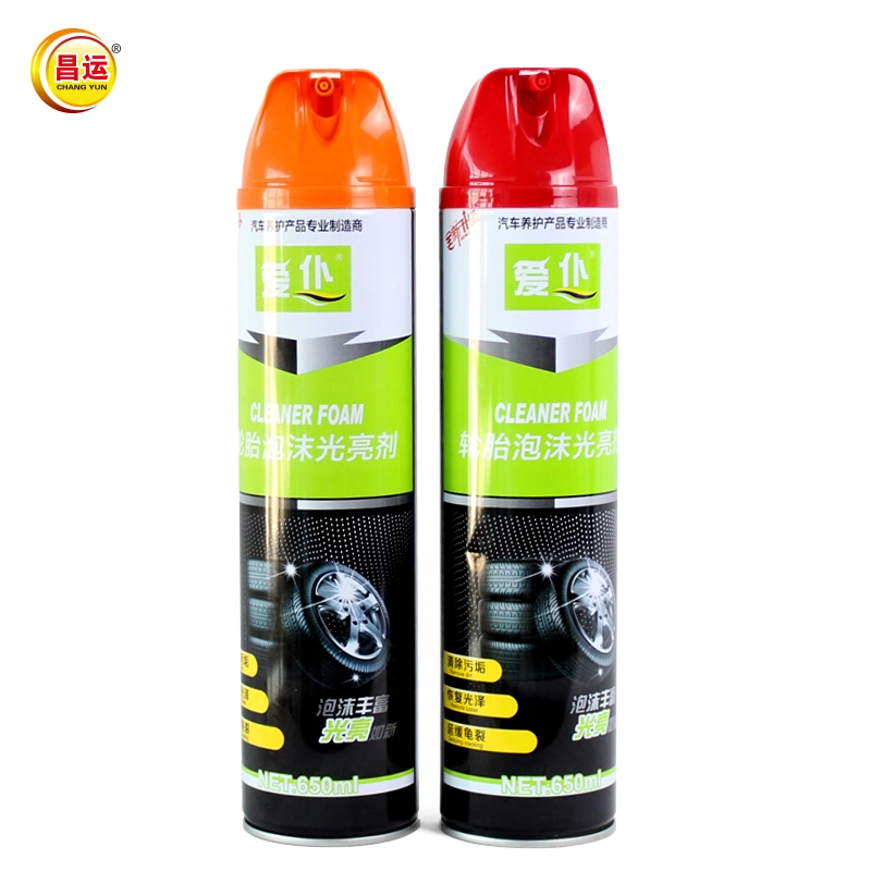 Car Tire Brightener Best Selling Tire Shine Cleaning Spray