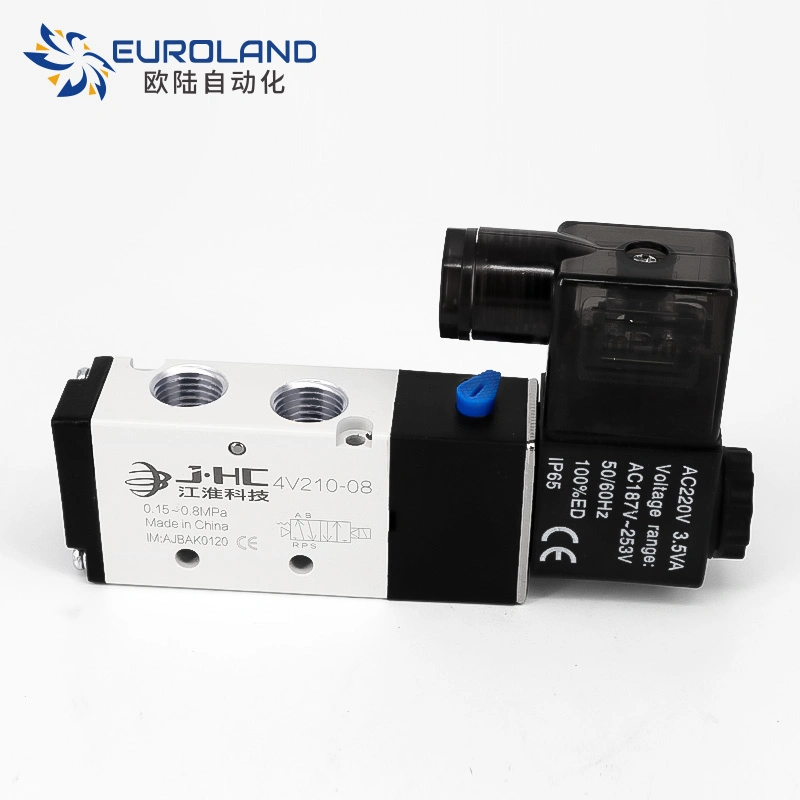 High quality/High cost performance Air Pilot Control 4V210 Pneumatic Valve 2/5 Way Air Compressor Solenoid Valve