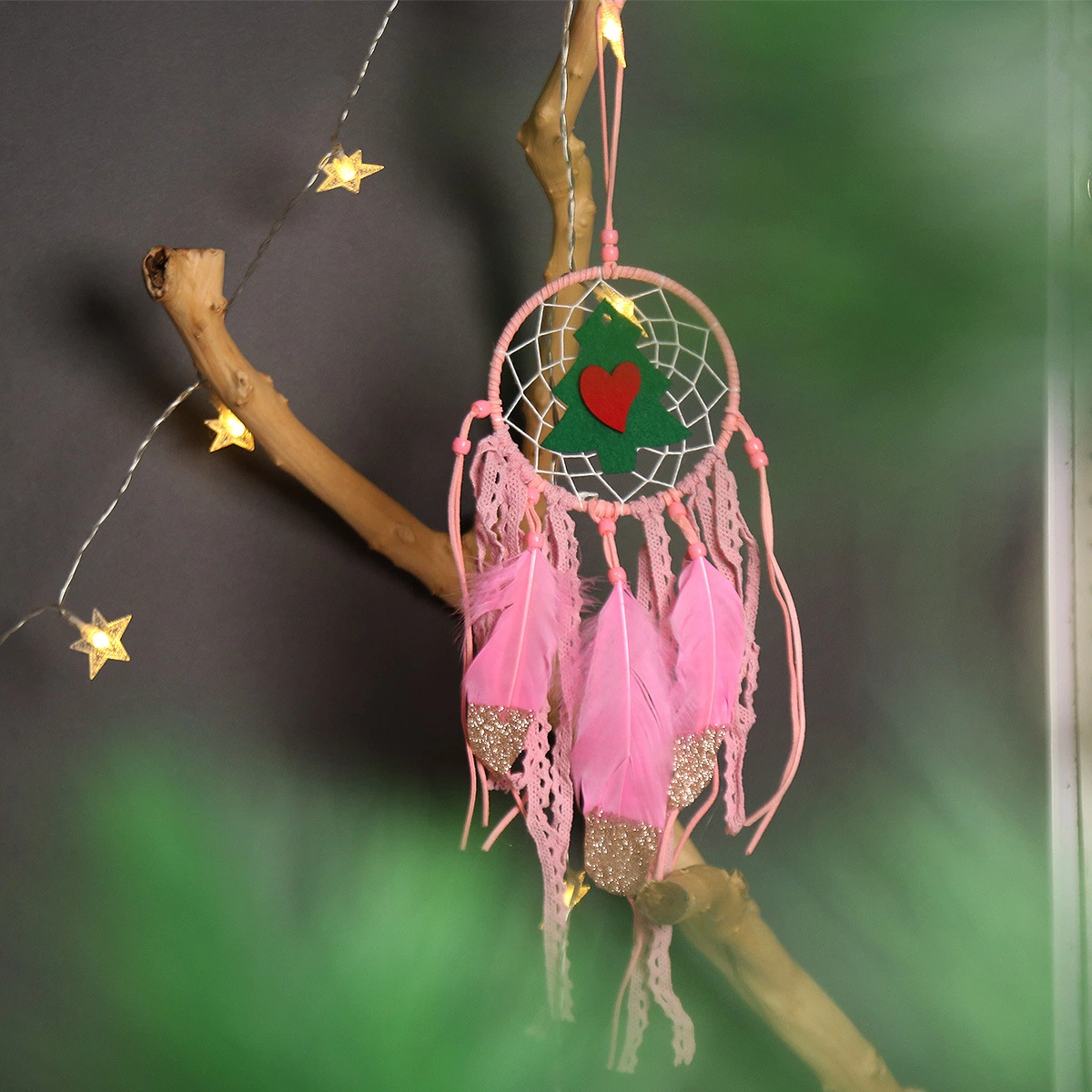 Europe Christmas Decorative Style Feather Dream Catcher