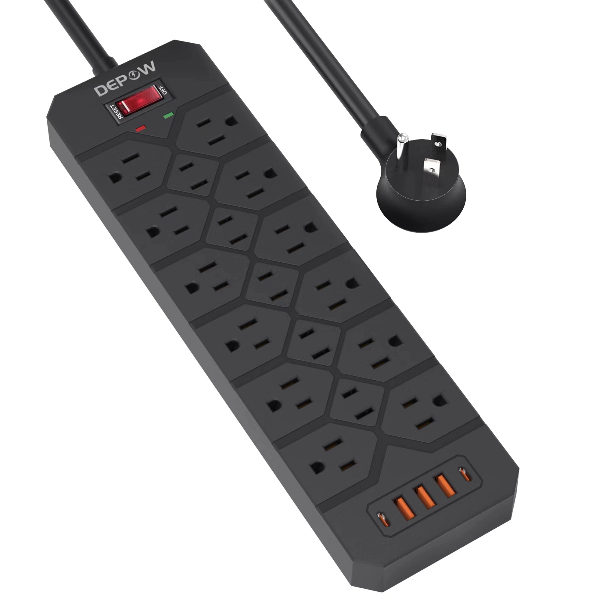 Tomada para desktop American 17 bit surge Protector