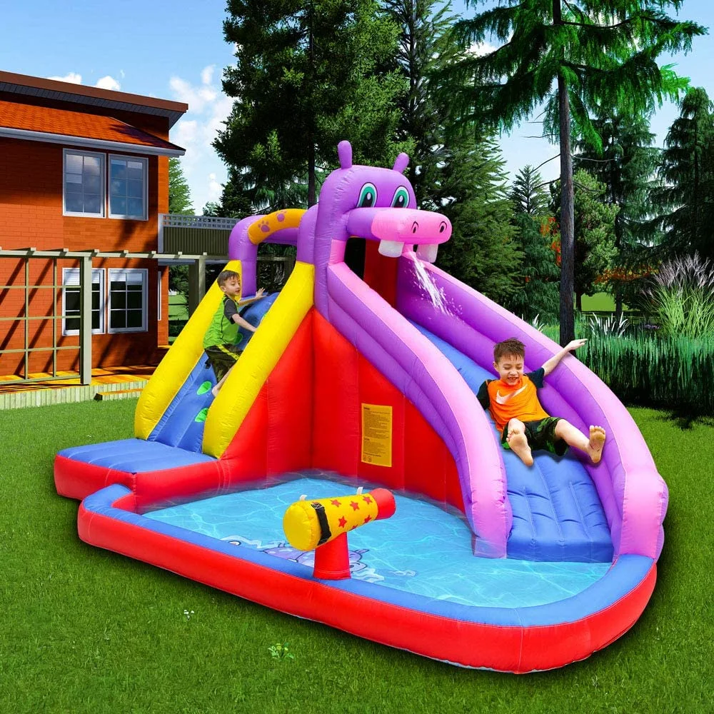 Children's Inflatable Water Slides with Slides Suitable for Outdoor Parties Amusement