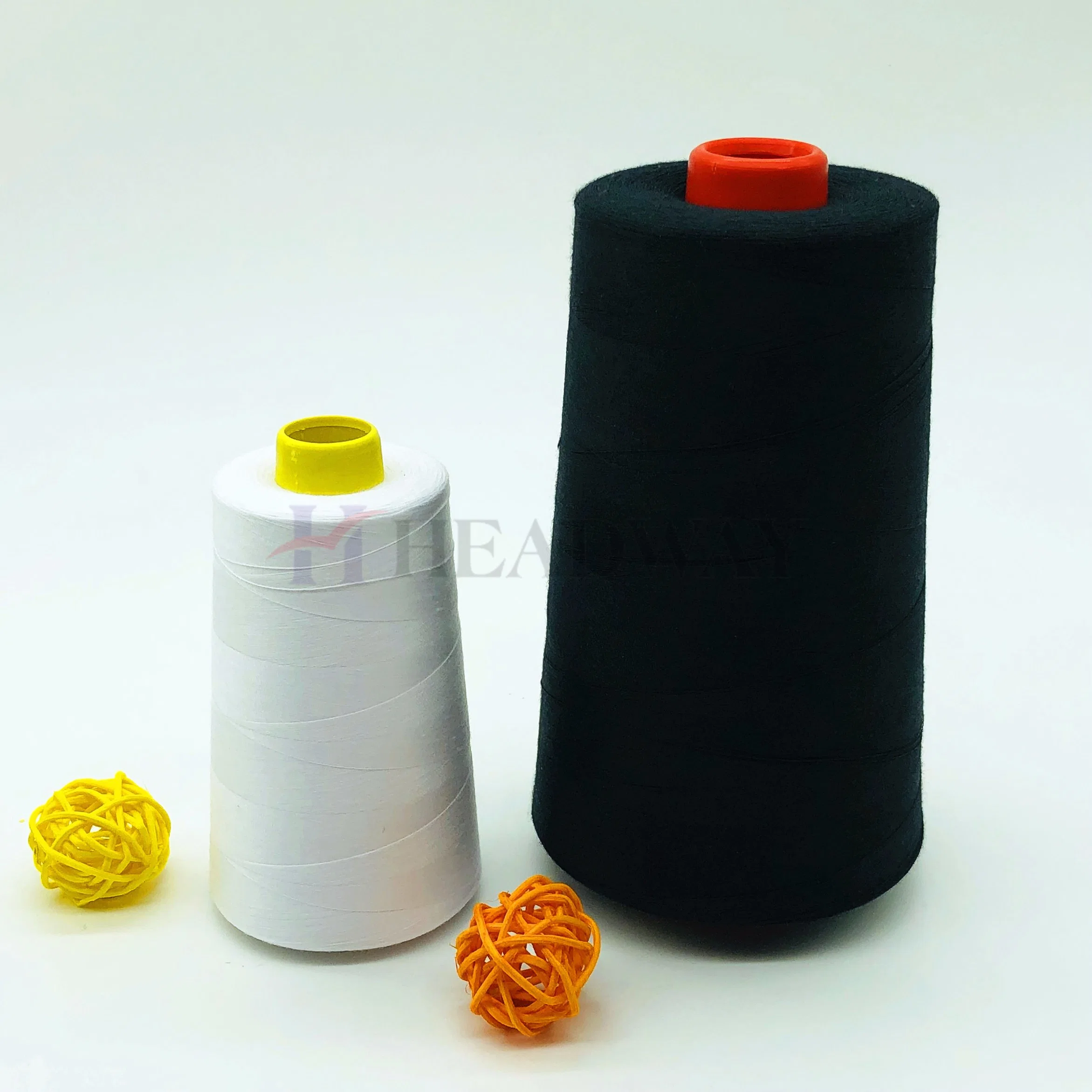 Customized Color 100% Spun Polyester Sewing Thread Dyed Polyester Spun Yarn Manufacturer in China