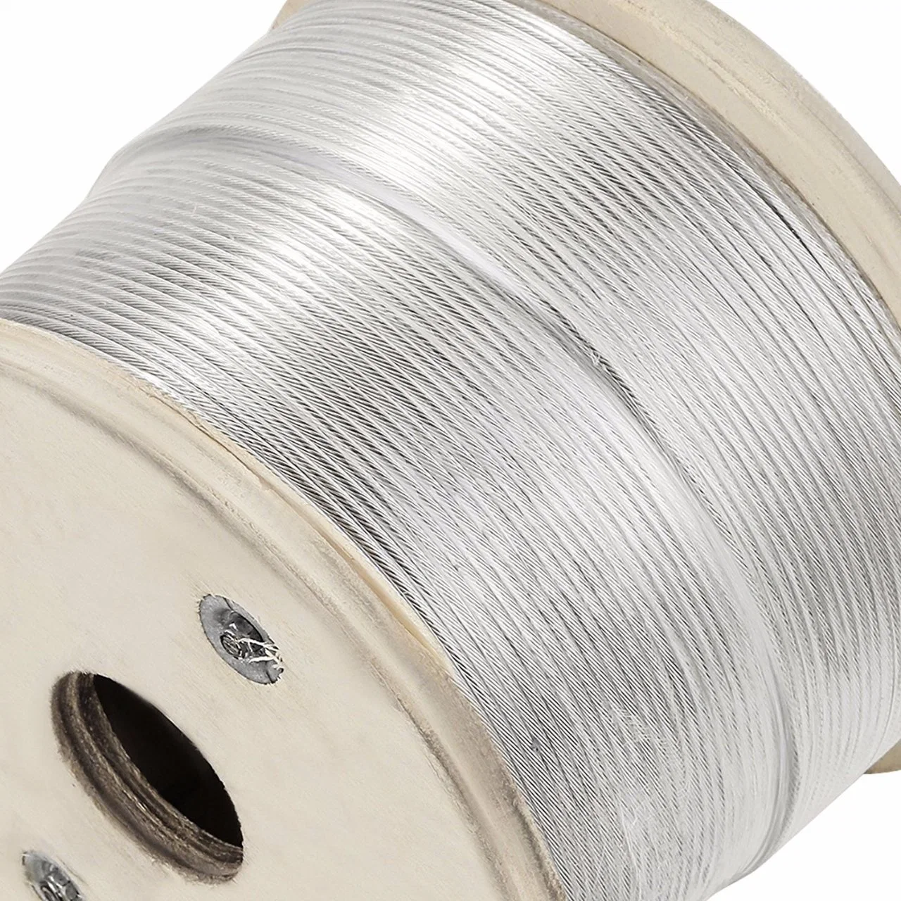 SS304 6mm Clear PVC Coated 7X7 Stainless Steel Wire Rope