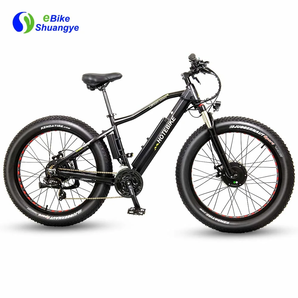 48V Batería Litnium Shuangye Ebike Made in China 500W de motor doble neumático Fat 26 pulg.