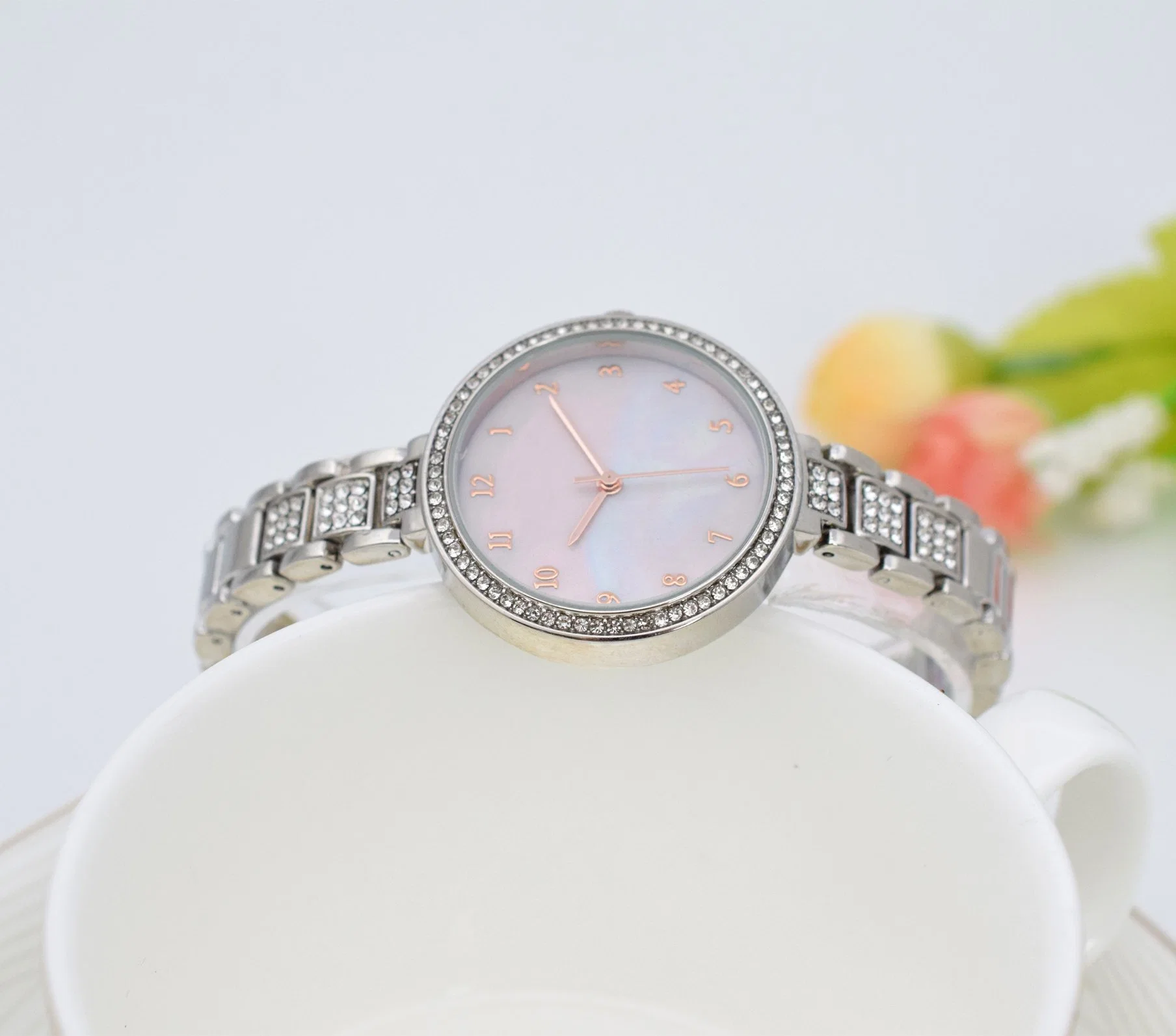 Ver regalo personalizado Ver reloj de cuarzo reloj Dama Reloj de moda de promoción de aleación de reloj barato