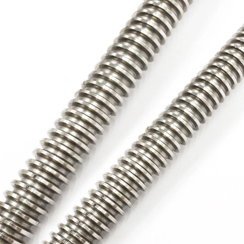 8.8 10.9 Grade Stainless Steel Galvanized Full Thread Acme Trapezoidal Stud Bolt Threaded Rod