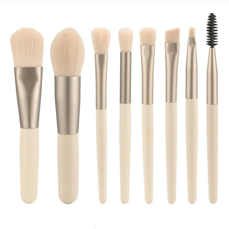 Ensemble de brosses cosmétiques personnalisées pour visage et lèvres 8 PCS Mini Jeu de pinceaux de maquillage