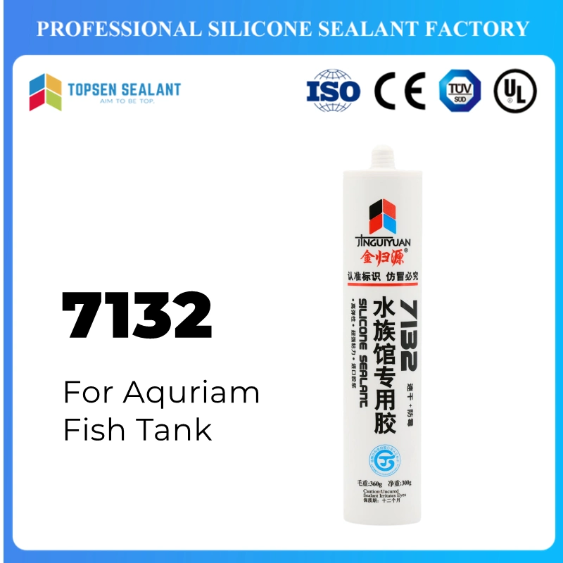 Topsen 7132 RTV Silicone Glue for Fish Tank and Aquarium Glass