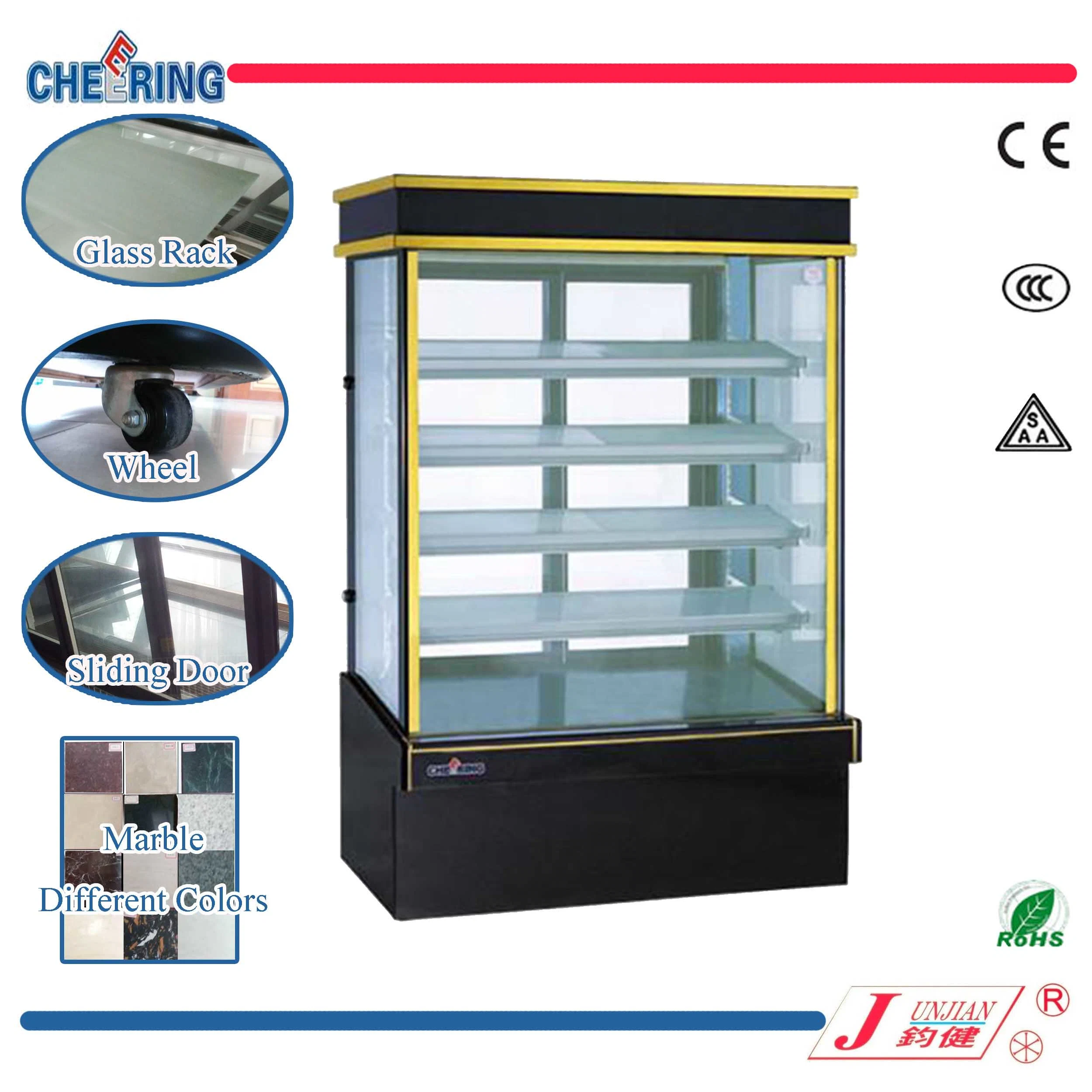 1.2/1.5/1.8m Cake Display Showcase Glass Display Showcase Bread Cake Chiller Cake Chiller Display Cabinet