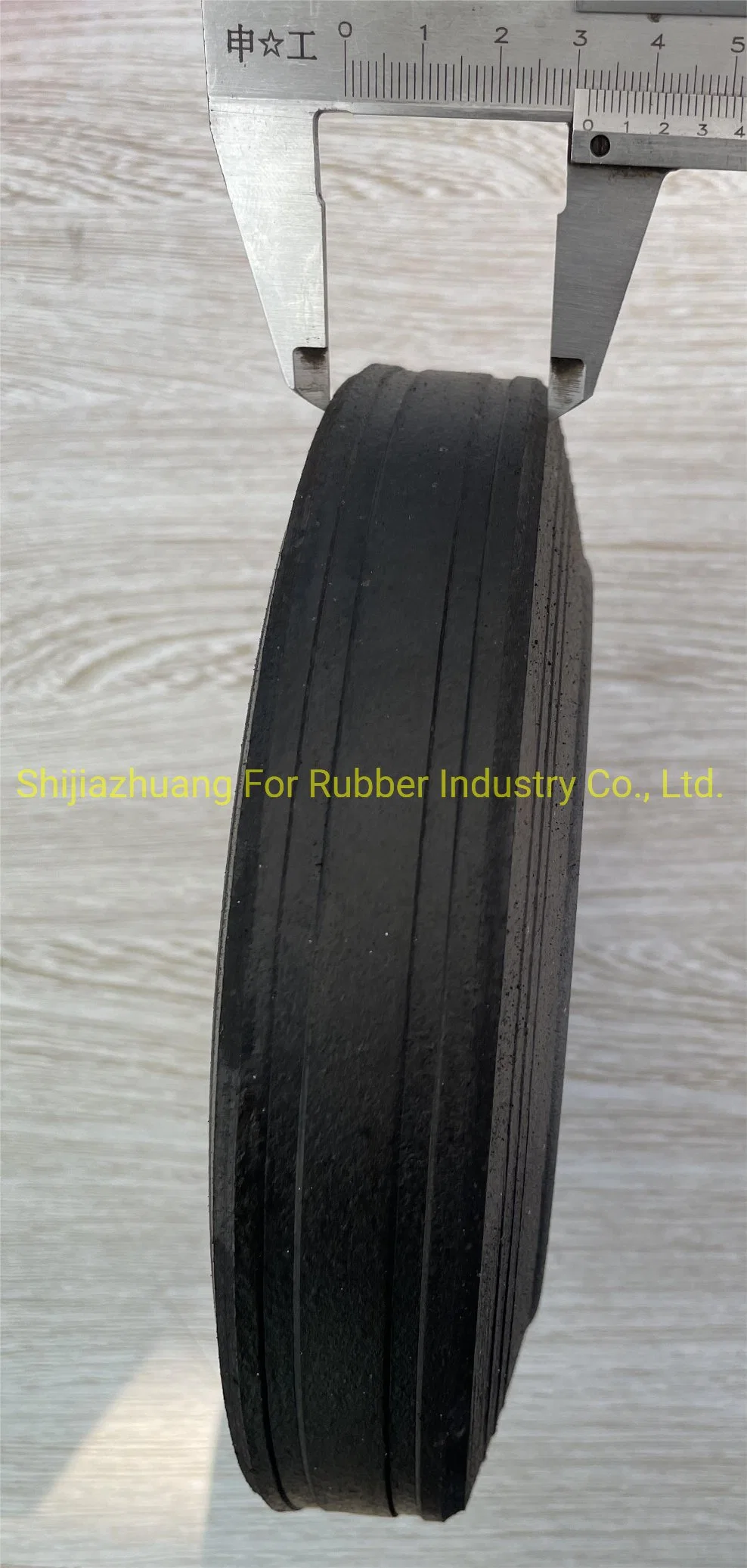 Black Rubbish Bin Solid Rubber Wheel