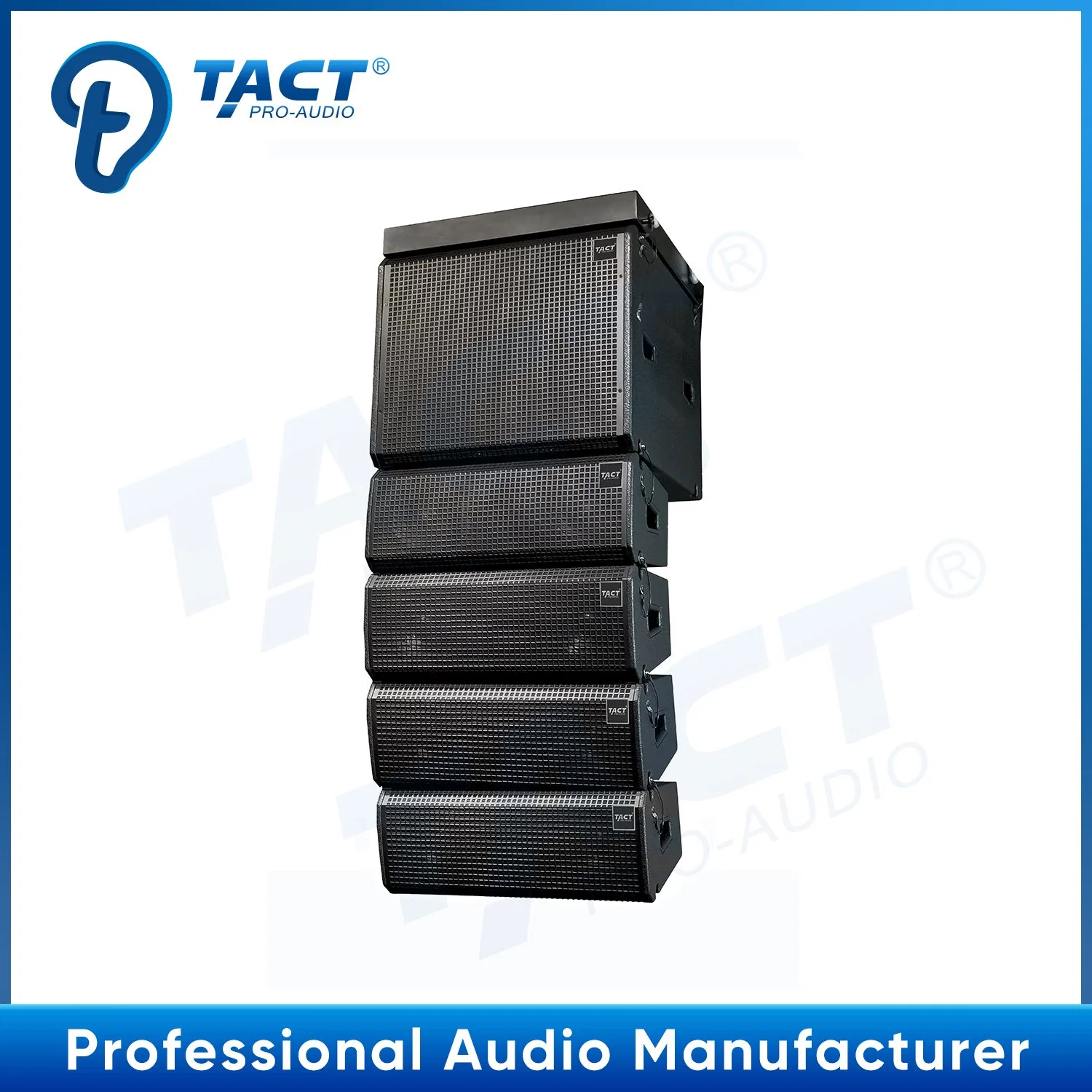 Tact Professional Audio Cox265b Double 6.5 Inch Line Array Speaker System