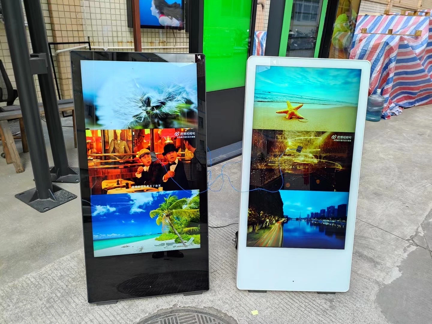 Hot Item Günstige 43 Zoll Batteriebetriebene Tragbare Outdoor-Digital Beschilderung LCD-Displays