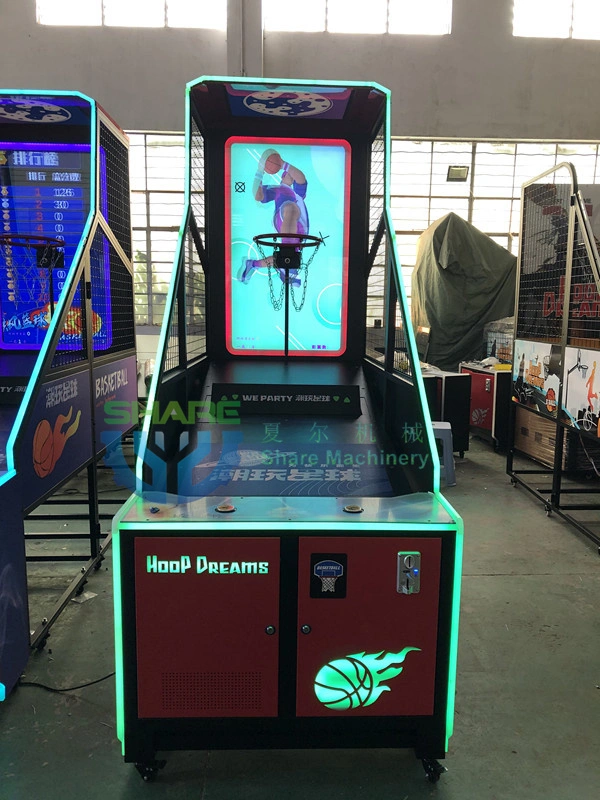 Vending Shot Trainer Coin Operated Basketball Arcade Game Shooting Machine