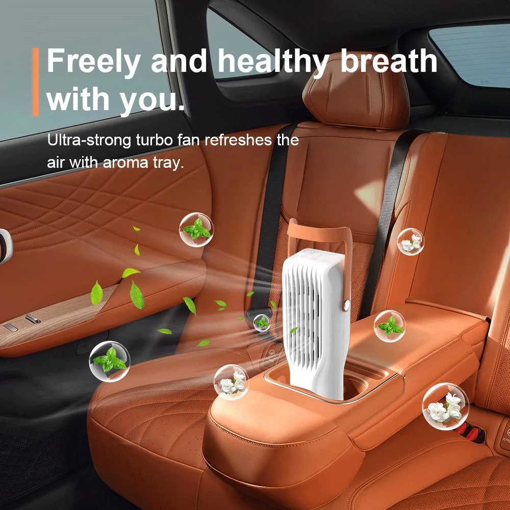 H11 HEPA Filter Carbon Desktop Rechargeable Portable Freshener Car Air Purifier with Negative Ion and Aromatherapy