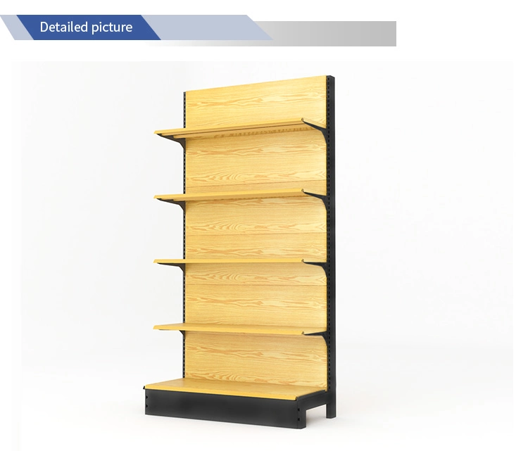 Dragonlf Supermarket الرفوف الجندول Shelaving Display Store Advertising Wooden Metal معدني