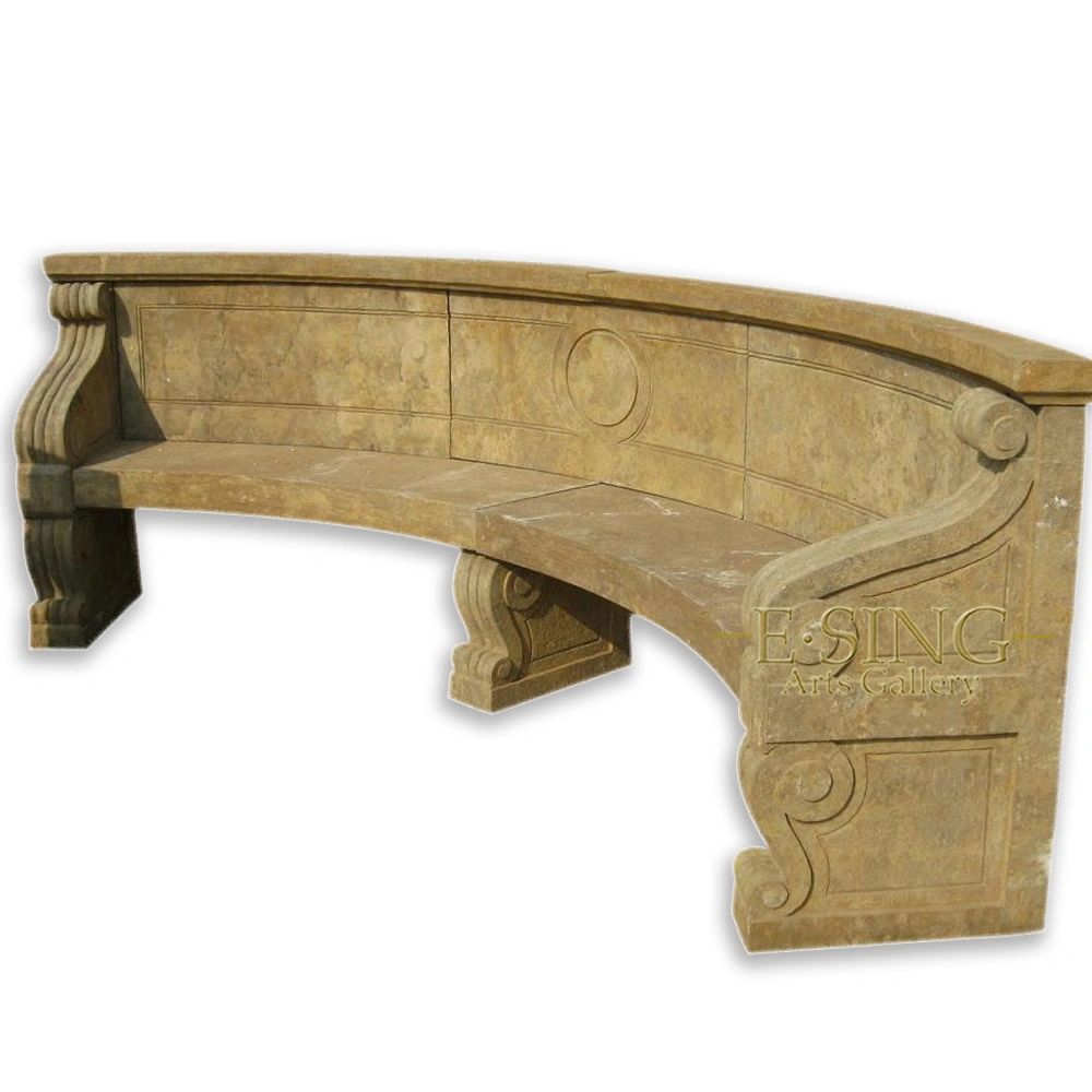 Antigo Jardim Exterior Decorativo Marble Long Bench