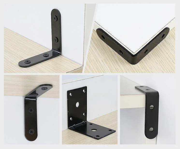 Customized Metal Stamping Parts Decorative Steel Support Brackets with Hole