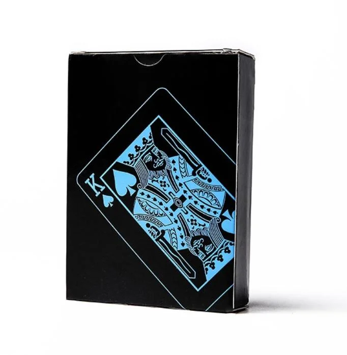 High quality/High cost performance  Black Luxury Board Game Recreation Plastic PVC Poker Playing Cards