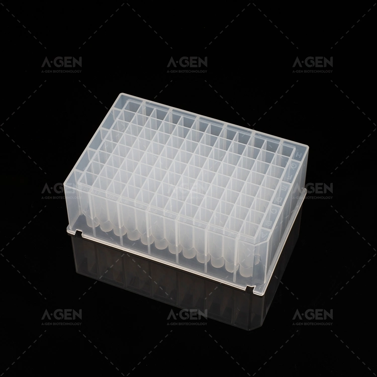 Lab Supplies 2.0ml Clear Transparent 96 Square-Well Deep Well Plates for Kf