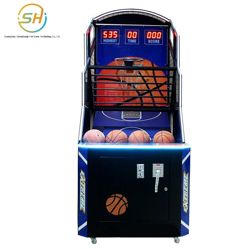 Juego City Slam Dunk Master máquina de baloncesto plegable Básquetbol grande Máquina de juego máquina de juego operada por monedas para niños