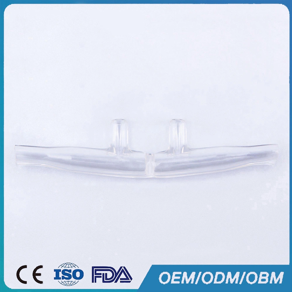 Medical Grade PVC Nasal Oxygen Cannula Disposable Medical Product for Adult/Child/Infant with CE, ISO