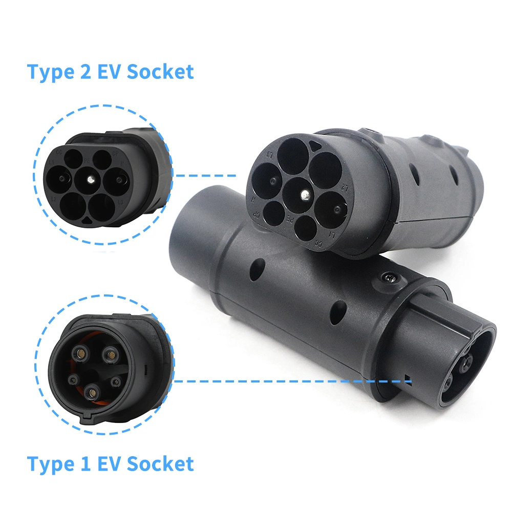 CE Approved Vehicle Charging Electric Car Adapter for Type2 Station