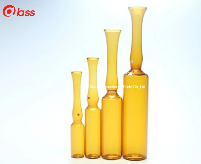 High Borosilicate USP النوع I ISO شكل C 1-10ml بني مصد زجاجي للحقن