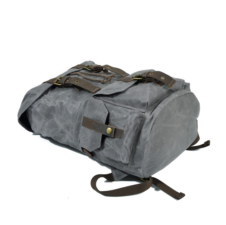 New Arrival Good Quality Waxy Canvas Outdoor Camera Backpack Waterproof Camera Bag