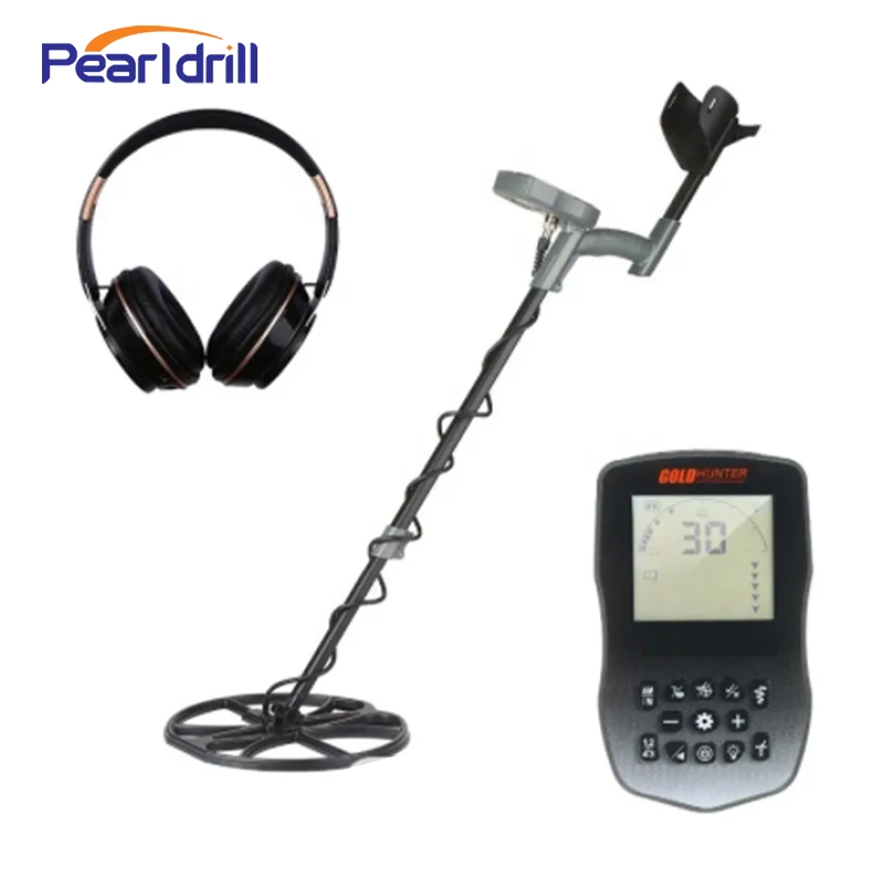 Waterproof High Sensitive Underground Metal Detector Security Equipment Golden Silver Detector with LCD