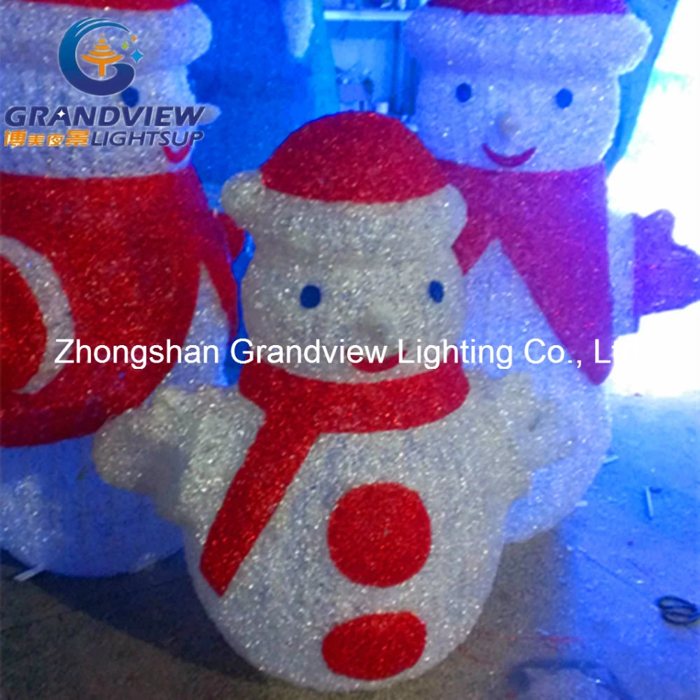 Small Cute LED Snowman Lighting for Indoor Outdoor Use