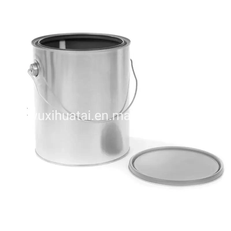 1 Gallon Empty Can Lined Grey Color with Metal