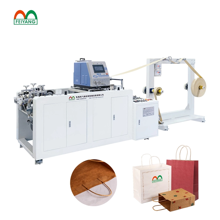 Semi-Automatic Cold Glue Paper Bag Handle Making Machine Twisted Handle Paper Shopping Bag Making Machines